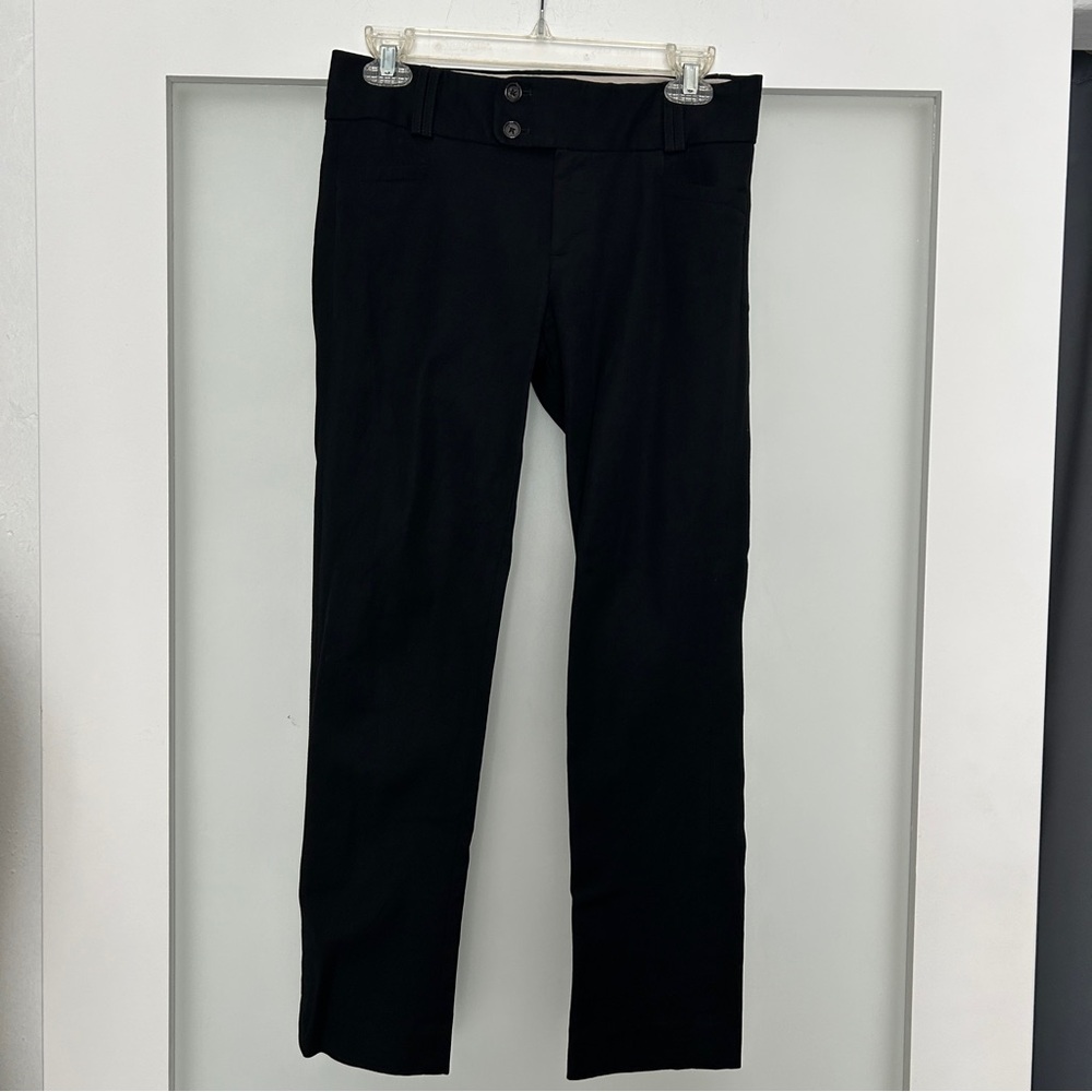 Banana Republic Sloane fit stretch black work slacks ankle pants 2